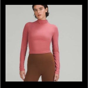 Lululemon All Aligned Mock neck long sleeve top size 4
